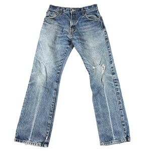 Levis 517 Boot Cut Jeans Mens 30x30 Fits 30x29 Distressed Denim Faded Y2K